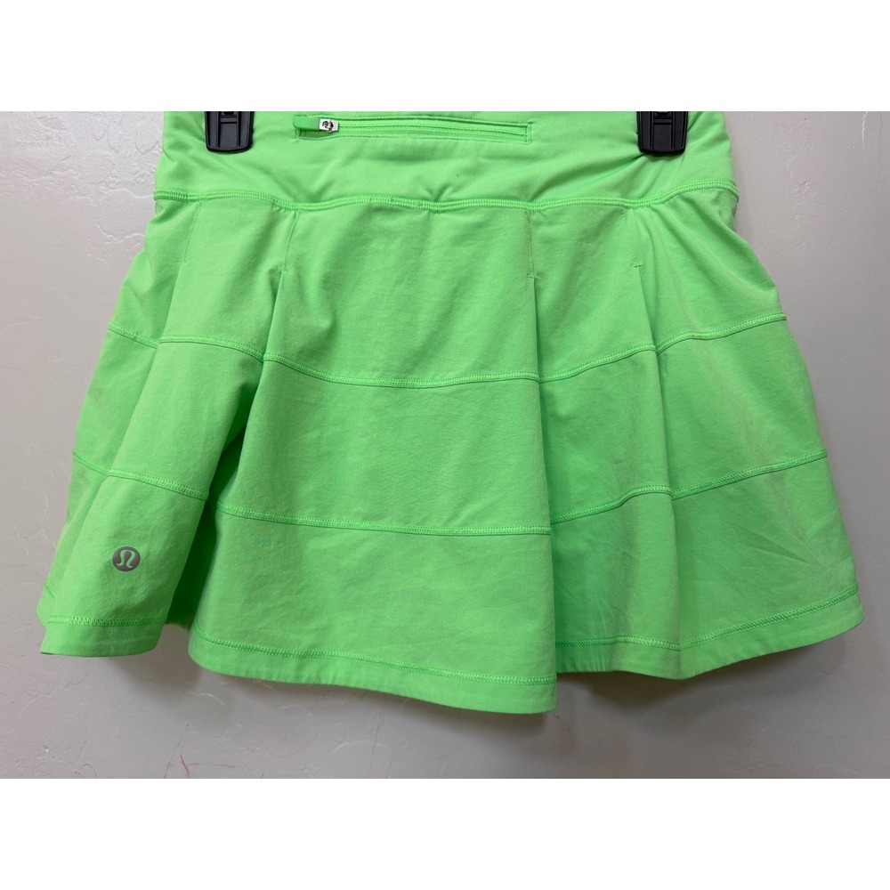 LULULEMON PACE RIVAL MID RISE SKIRT - PISTACHIO SZ 4 - Picture 2 of 6